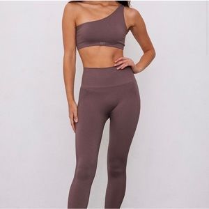 Set Active One Shoulder Bra XS Pepper